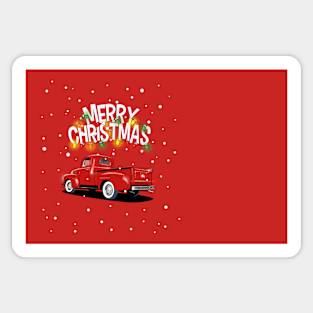 Ford F1 Pick Up truck Christmas Sweater Design Sticker